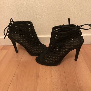 COPY - LC Lauren Conrad Peep Toe Cut Out Bootie